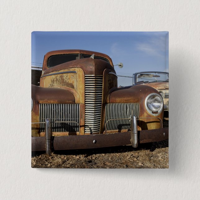 Tucumcari, New Mexico, United States. Route 66. Pinback Button (Front)
