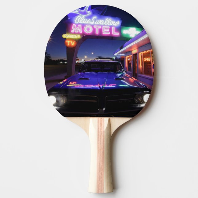 Tucumcari, New Mexico, United States. Route 66 Ping Pong Paddle (Front)