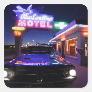 Tucumcari, New Mexico, United States. Route 66 Square Sticker