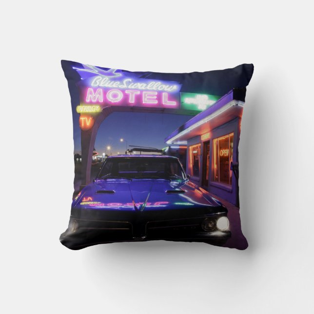 Tucumcari, New Mexico, United States. Route 66 Throw Pillow (Front)