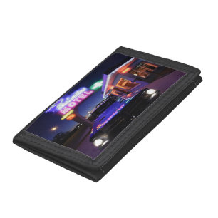 Tucumcari, New Mexico, United States. Route 66 Tri-fold Wallet
