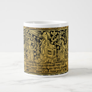 Tudor Brass Rubbing Annunciation Mary Angel Giant Coffee Mug