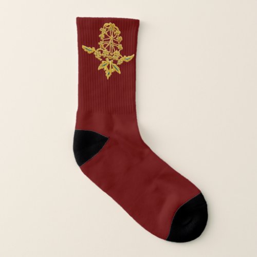 Tudor  Elizabethan Clothing _ Gold Thread Look Socks