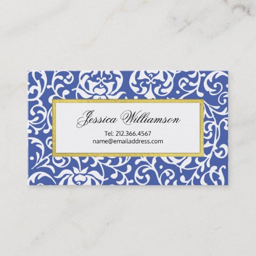 Tudor Gardens Elegant William Morris Inspired Business Card