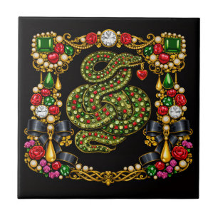 Tudor Inspired Design Scottish Scotland History Ceramic Tile