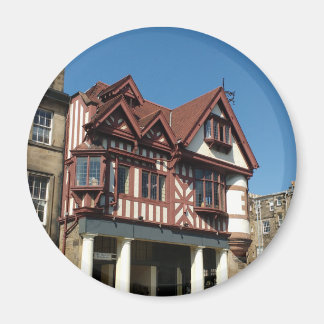 Tudor oak frame building, Edinburgh, Scotland Magnet