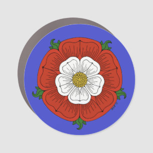 Tudor Rose Car Magnet