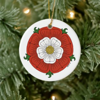 Tudor Rose Ceramic Ornament