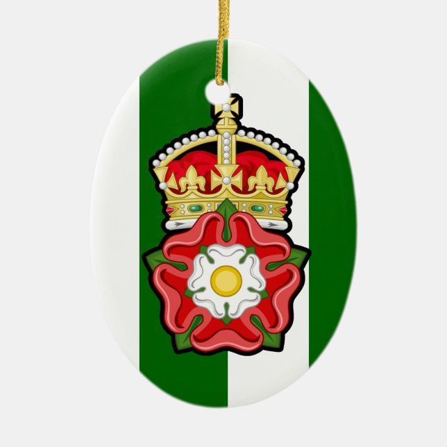 Tudor Rose Christmas Ornament (Front)