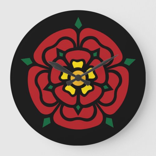 Tudor Rose _ English Rose Large Clock