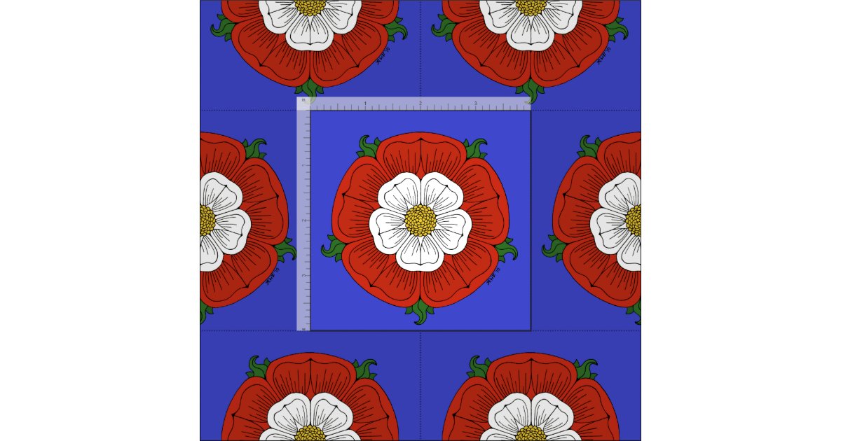 Tudor Rose Fabric Zazzle
