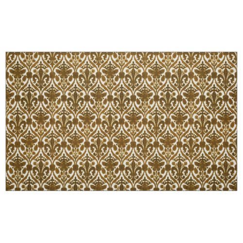 Tudor Rose & Fleur-de-Lis Victorian Era Pattern Fabric