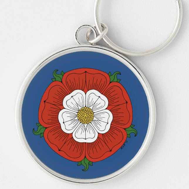 Tudor Rose Keychain (Front)