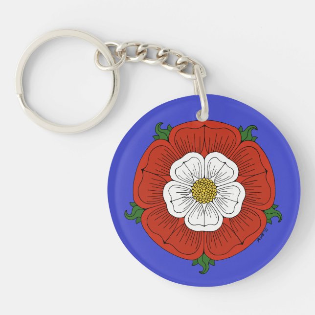 Tudor Rose Keychain (Front)