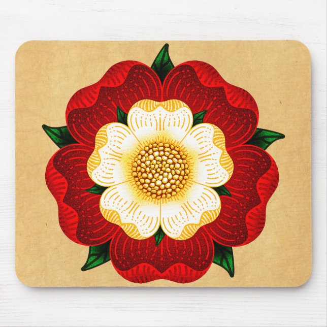 Tudor Rose Mouse Pad (Front)