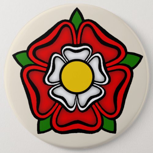Tudor Rose of England Emblem of Royalty Button