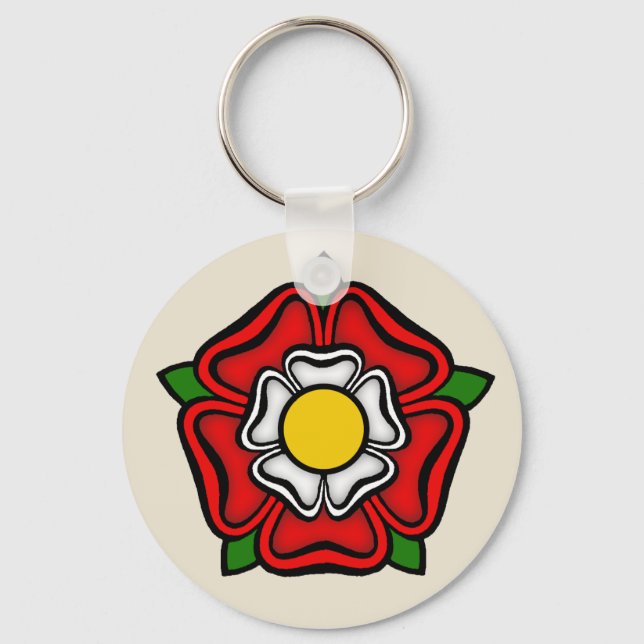 Tudor Rose of England, Emblem of Royalty Keychain (Front)