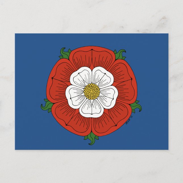 Tudor Rose Postcard (Front)