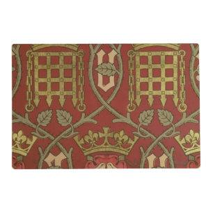 'Tudor Rose', reproduction wallpaper designed by S Placemat