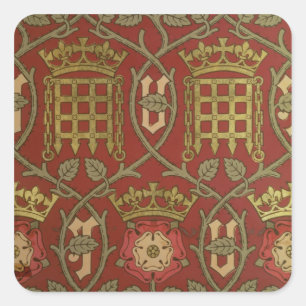 'Tudor Rose', reproduction wallpaper designed by S Square Sticker