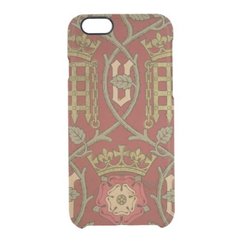 Tudor Rose reproduction wallpaper designed by S Clear iPhone 66S Case