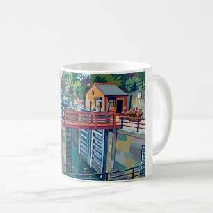 Tuel Lane Lock Sowerby Bridge Yorkshire Canal Art Coffee Mug