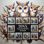 Tuffed Majesty Year with the Long-Eared Owl 20XX  Calendar<br><div class="desc">Journey through the year with the Long-Eared Owl, a creature of striking elegance and mystery. This 2025/2026 calendar captures the owl's distinctive features in a range of captivating scenes. Observe its prominent ear tufts as it clings to a twisted branch, the aged wood enhancing its sharp features. Marvel at its...</div>