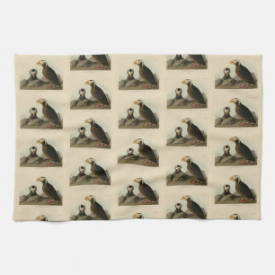 Tufted Auk (Puffin) - Audubon's Birds of America Kitchen Towel