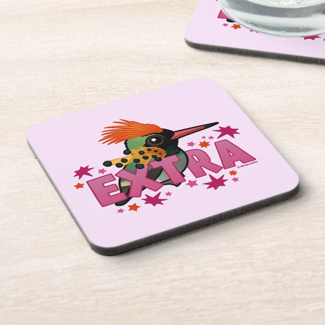 Tufted Coquette is *EXTRA* Beverage Coaster (Left Side)