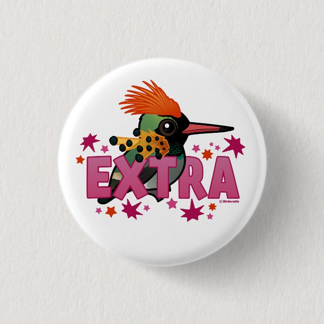 Tufted Coquette is *EXTRA* Button (Front)