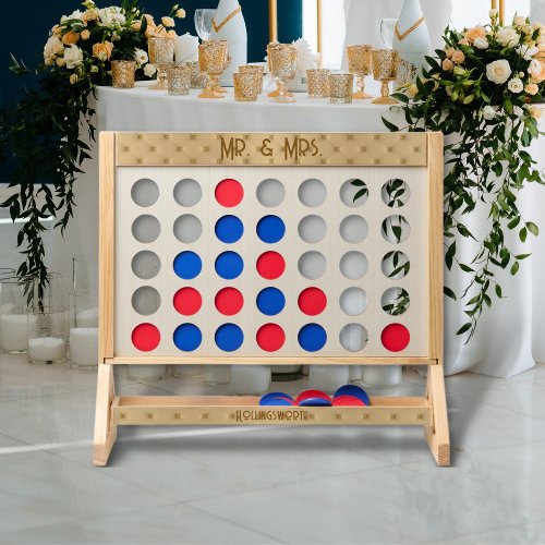 Tufted Gold Wedding Fast Four Game