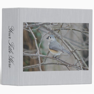 Tufted Titmouse (Baeolophus bicolor) Items Binder