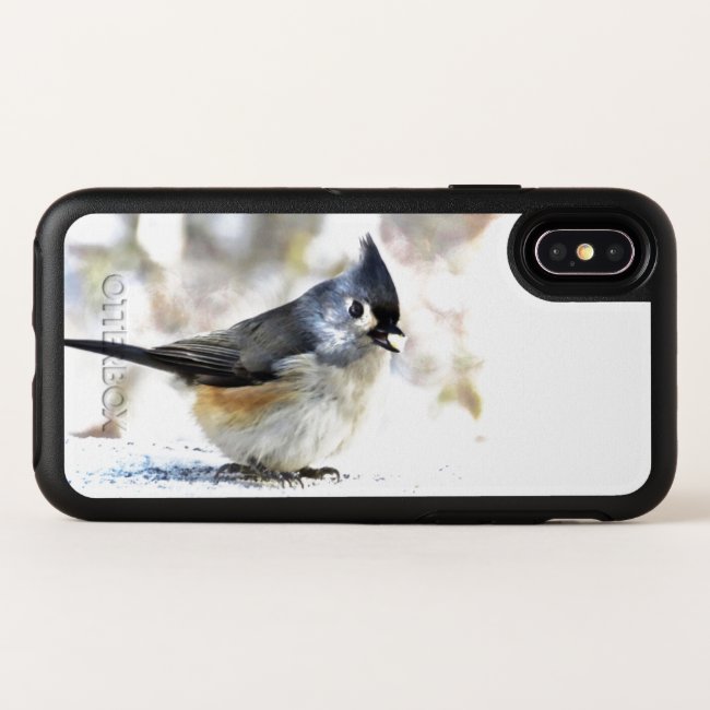 Tufted Titmouse Bird OtterBox iPhone X Case