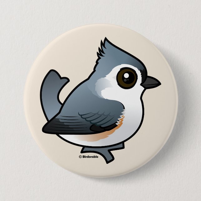 Tufted Titmouse Button (Front)