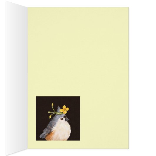 tufted titmouse card (Inside (Right))
