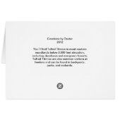 Tufted Titmouse Cards (Back Horizontal)