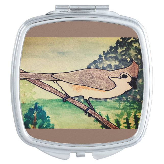 Tufted Titmouse  Compact Mirror (Front)