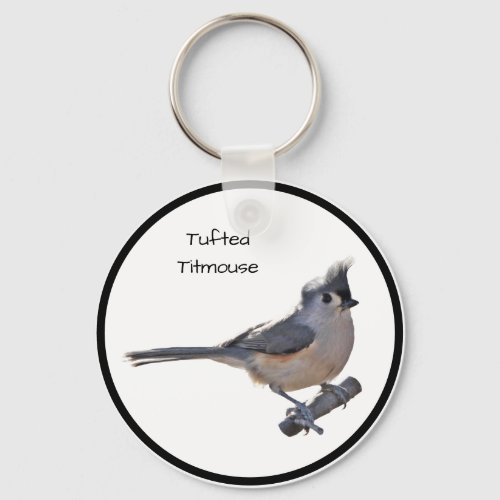 Tufted Titmouse Keychain