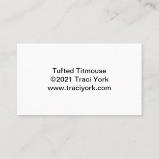 Tufted Titmouse on a Shagbark tree Business Card