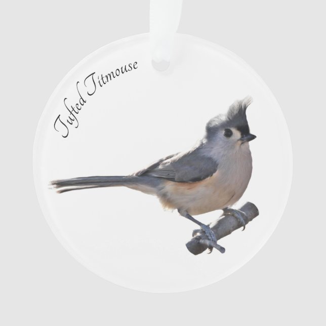 Tufted Titmouse Ornament (Front)
