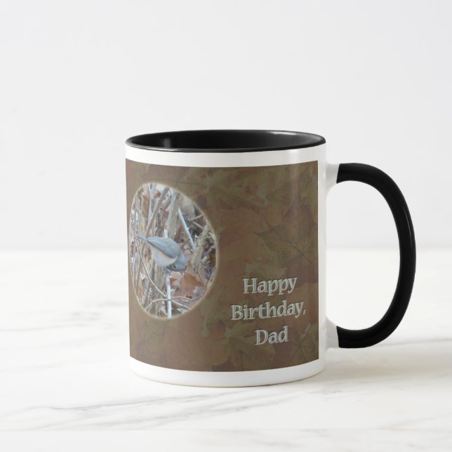 Tufted Titmouse Songbird Dad Birthday Mug (Right)