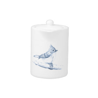 Tufted Titmouse Teapot