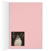 Tufted titmouse with hog peanut card (Inside (Right))