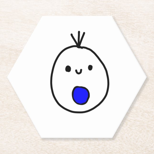 Tufty Paper Coaster (Front)