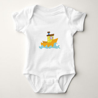 Tug Boat Baby Bodysuit