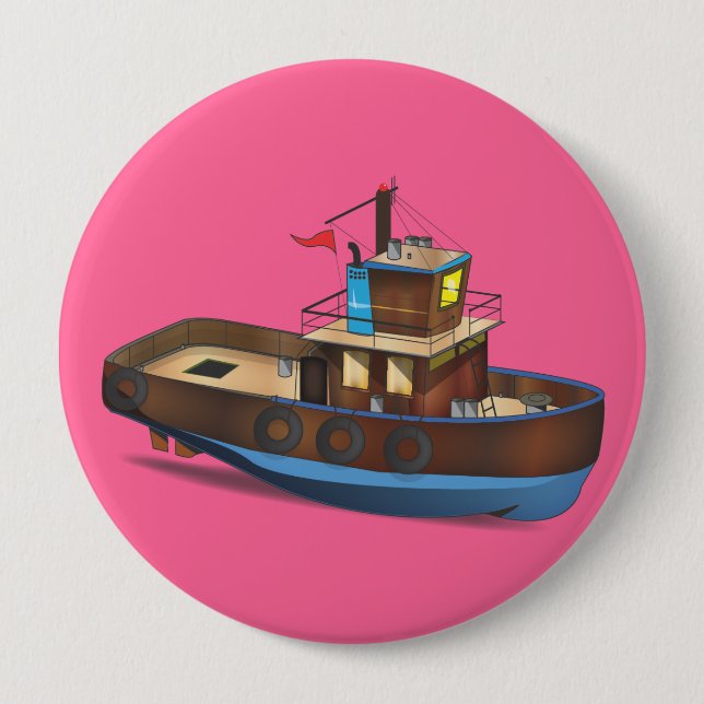 Tug Boat Button (Front)