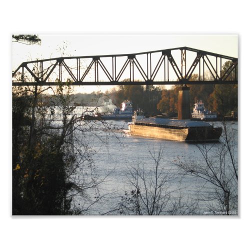 Tug Boats On The Black Warrior River Photo Print