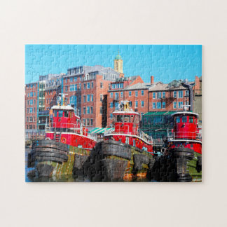 Tug Boats Portsmouth New Hampshire. Jigsaw Puzzle