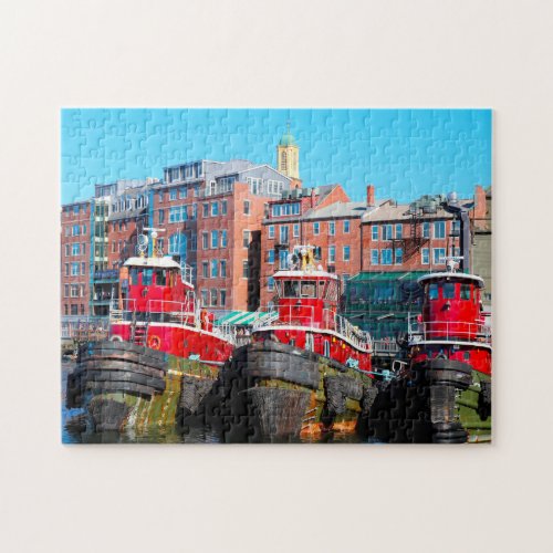 Tug Boats Portsmouth New Hampshire Jigsaw Puzzle