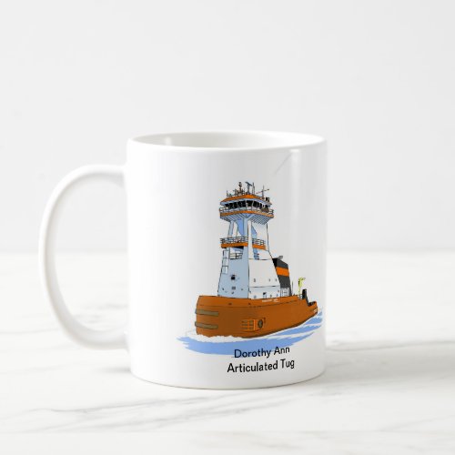 Tug Dorothy Ann and barge Pathfinder Coffee Mug